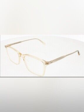 Garrett Leight Glasses Clear Champagne Square $150 NWT